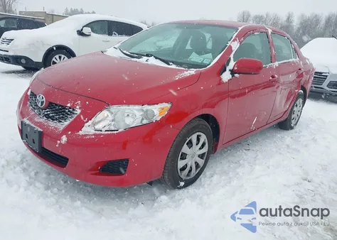 2010 Toyota Corolla Le z USA, uszkodzony, nr VIN 2T1BU4EE0AC333301